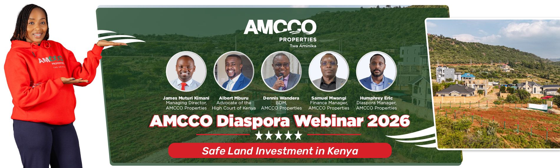 AMCCO Diaspora Webinar 2026: Safe Land Investment in Kenya