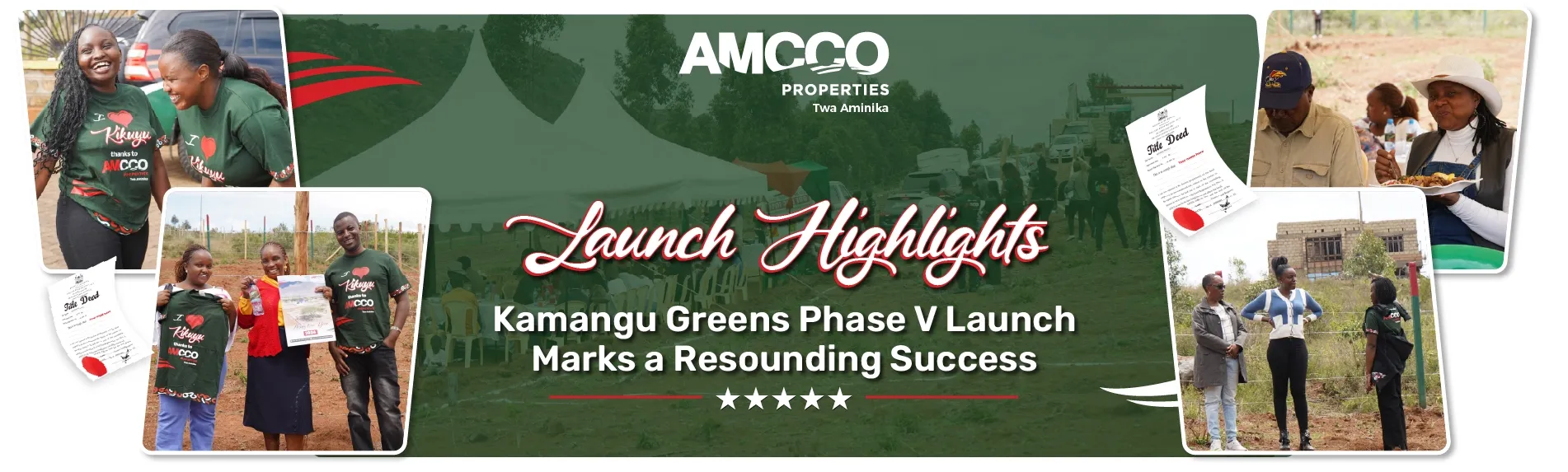 AMCCO Properties' Kamangu Greens Phase 5 Launch Marks a Resounding Success