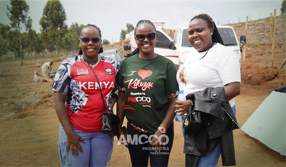 Kamangu Phase 5 launch Staff with some clients in the event