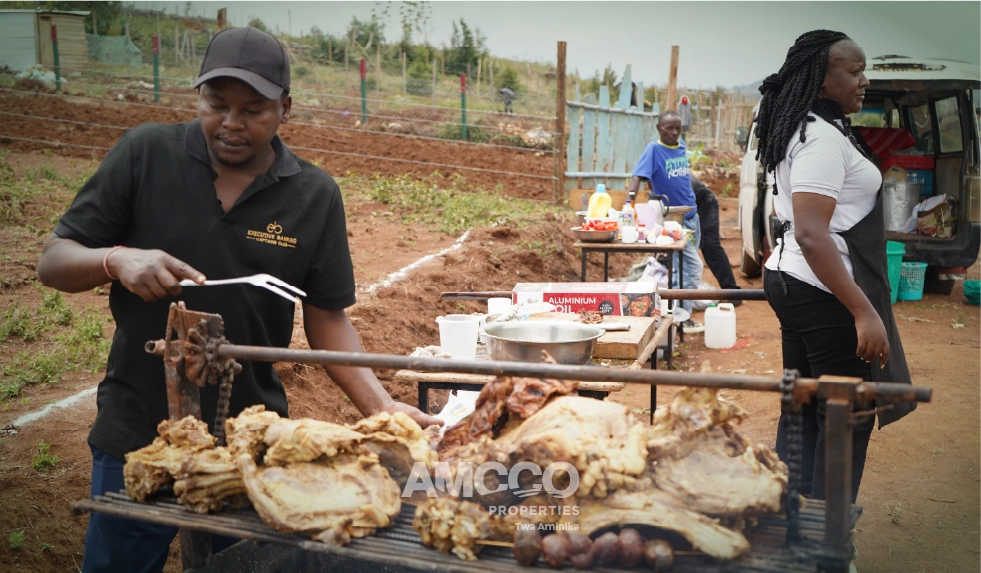 Kamangu Phase 5 launch Refreshments at the Kamangu phase 5 launch