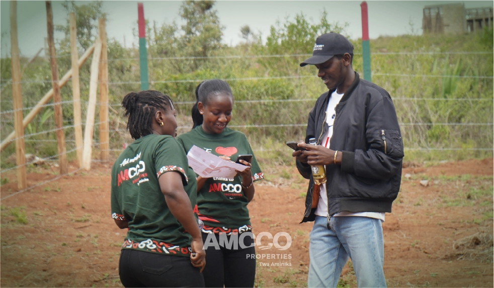 Kamangu Phase 5 launch Client being shown around the project