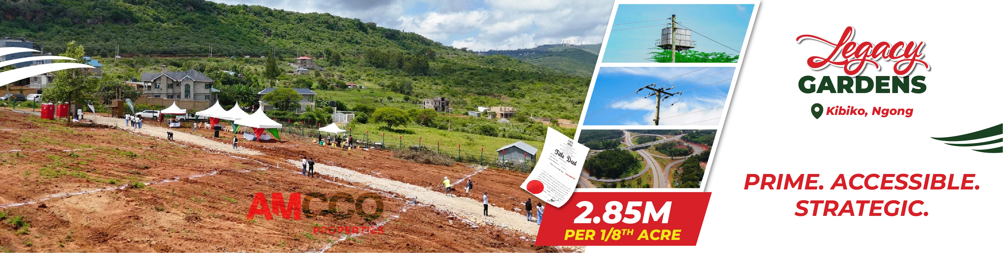 Legacy Gardens Kibiko, near SGR Tunnel, Prime touching tarmac project