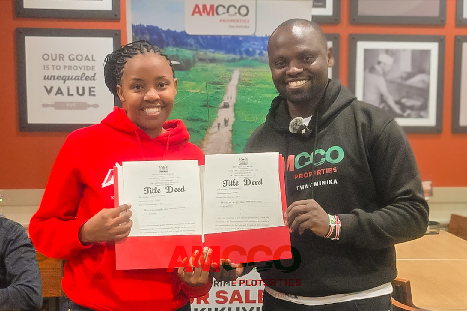 Happy Diaspora Client Title Delivery to clients in the US