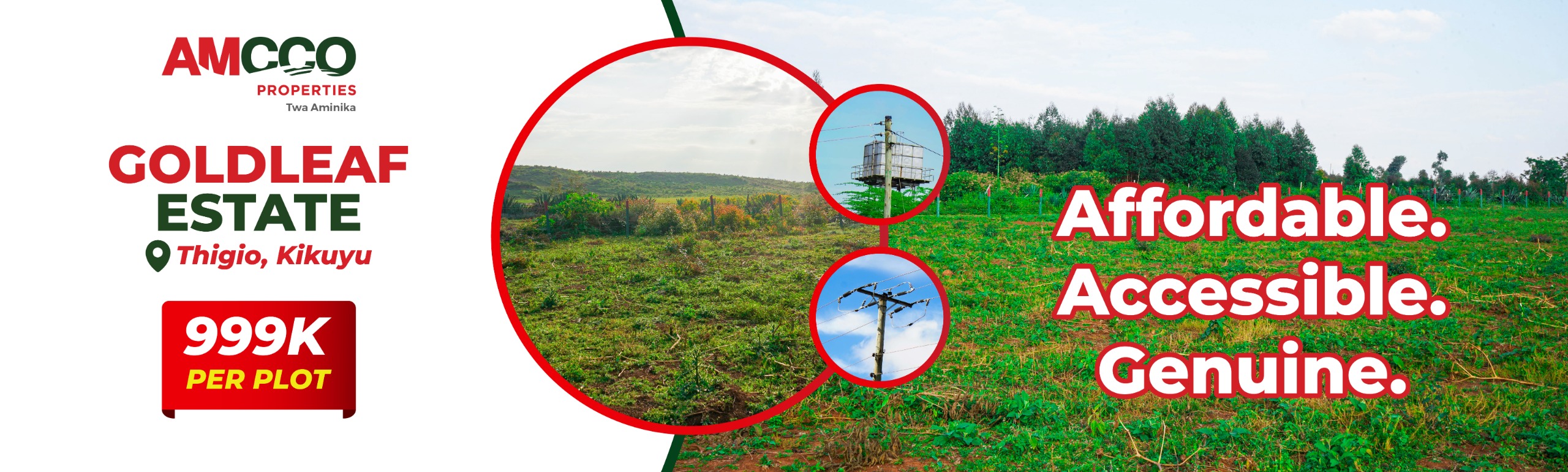 Affordable plots for sale in Nairobi, Kikuyu, Ngong.