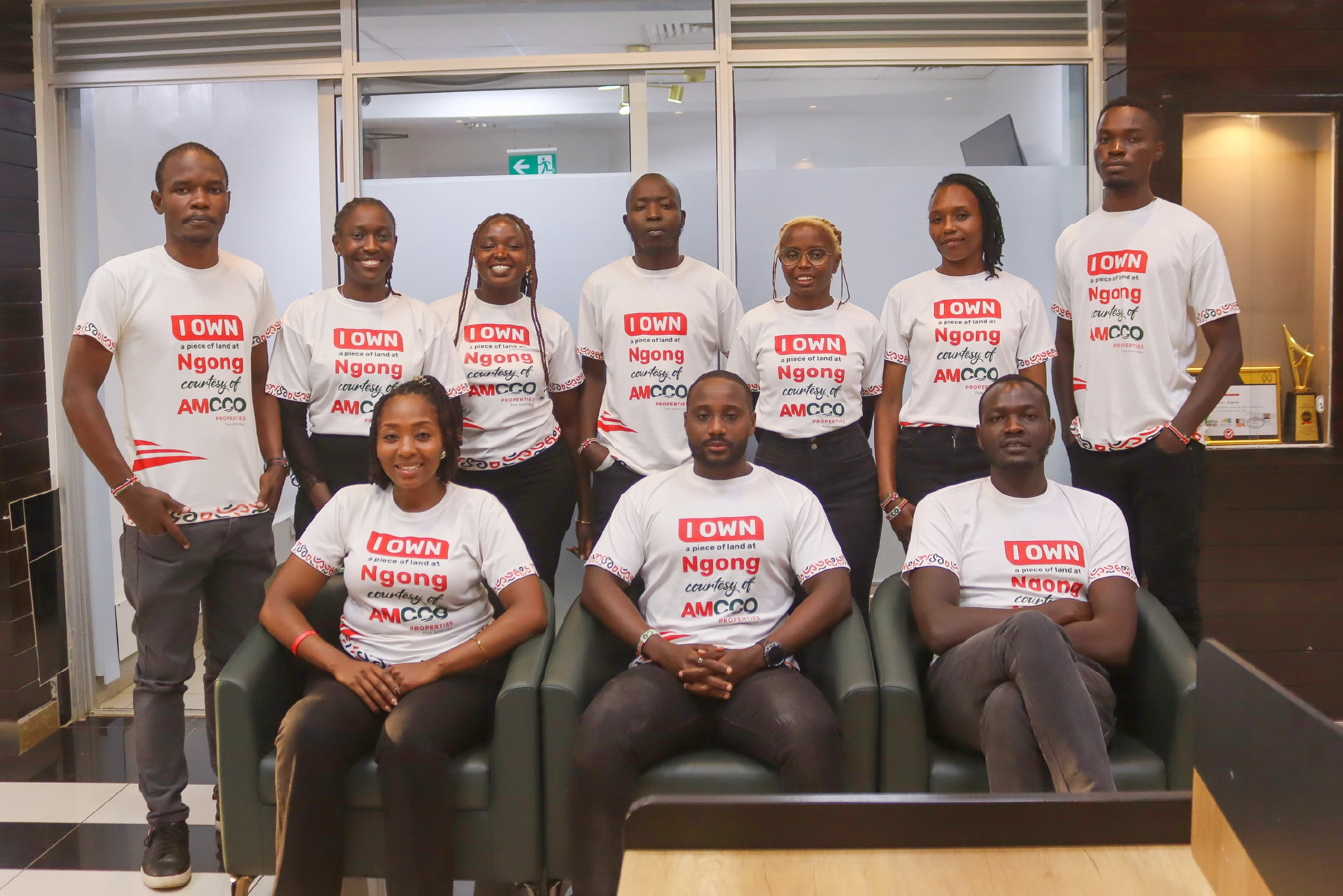 Team Nelai. Ngong Branch Manager: Humphrey Eric