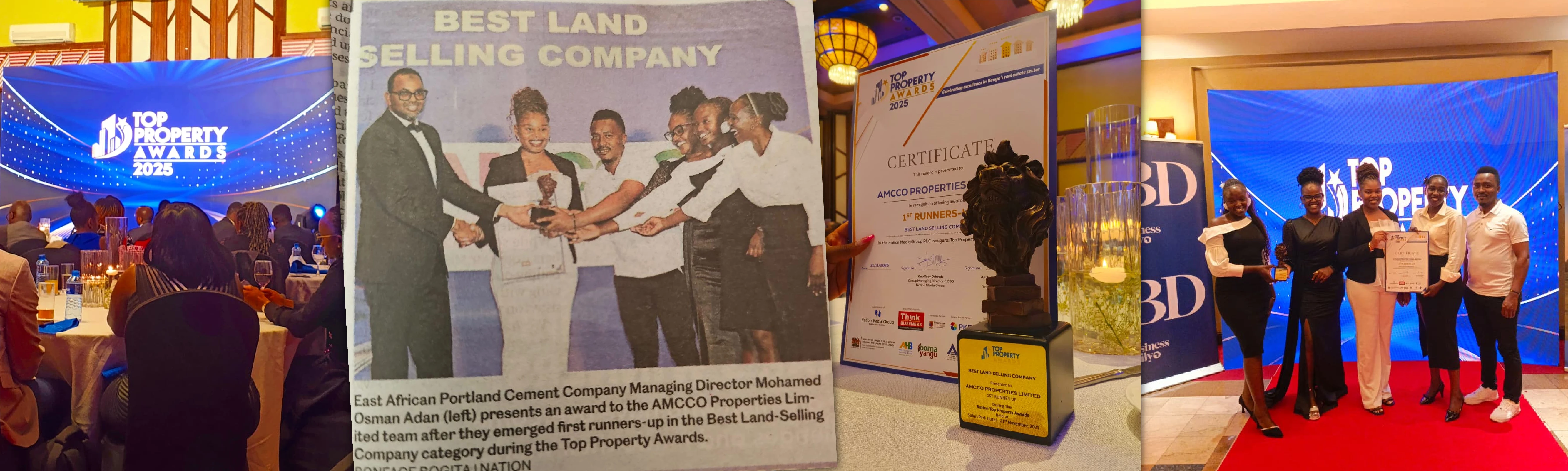 Amcco Properties Secures 1st Runners-Up in Best Land Selling Company at NMG Top Property Awards 2025