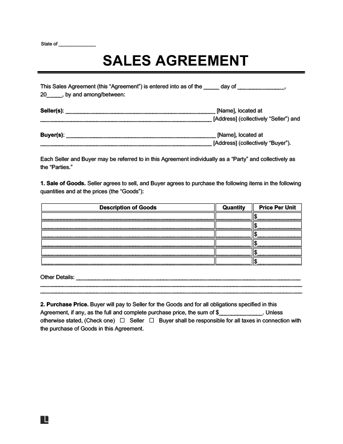 What a Land Sales Agreement Entails