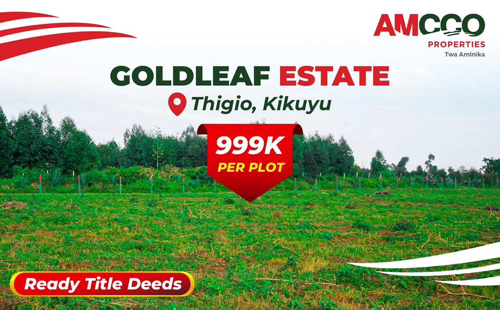 Land for Sale Kikuyu | 50x100 Plots Under 1M | AMCCO Properties